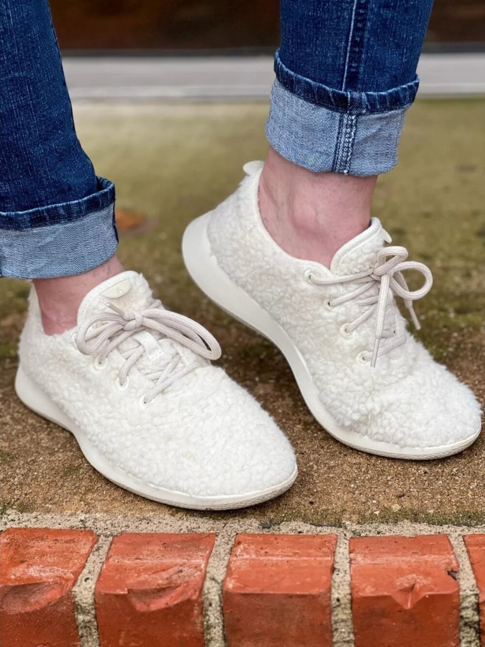 NWOB Allbirds Women's Cream Wool Runner Fluffs Casual Lace-Up Sneakers Sz 8 3279 - Picture 4 of 16